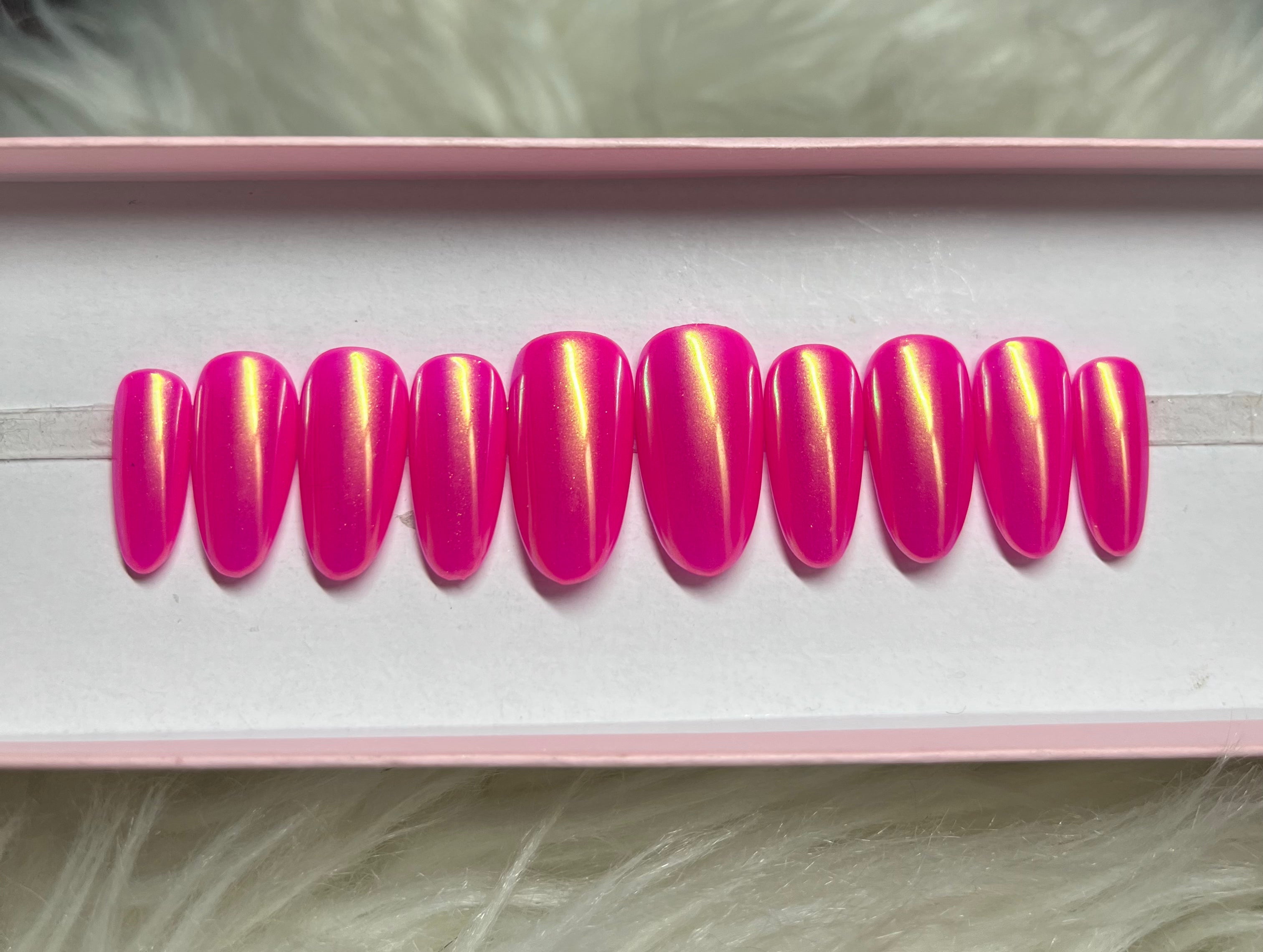Translucent Raspberry Nails RASPBERRY GLOW – Perfectly Pressed Nails